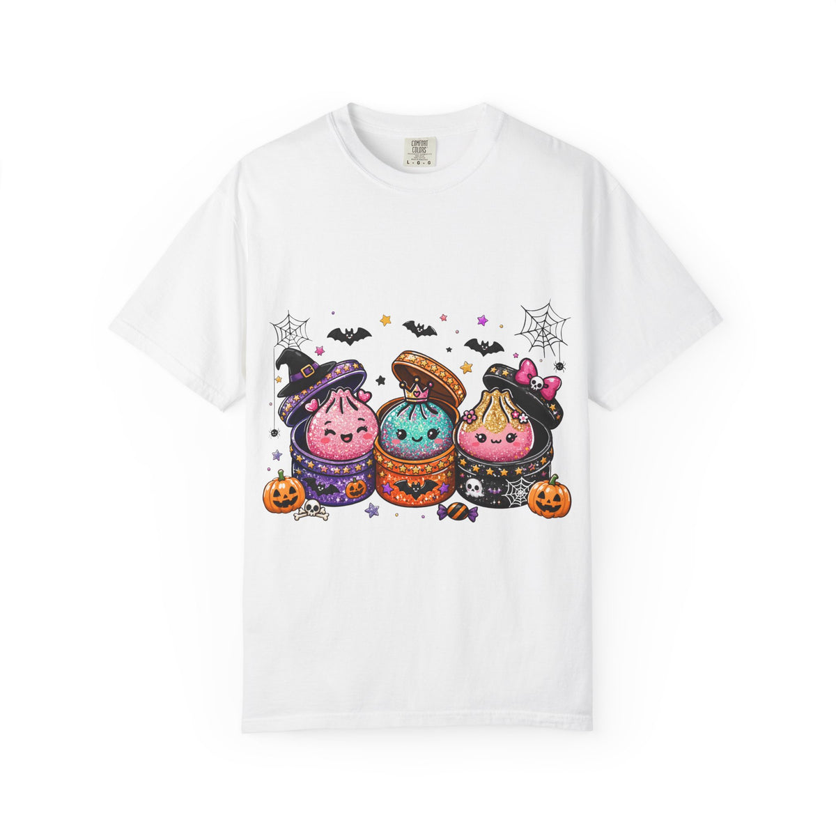 Halloween Dumpling T-Shirt — Cute Kawaii Trick-or-Treat Dumplings with Pumpkins