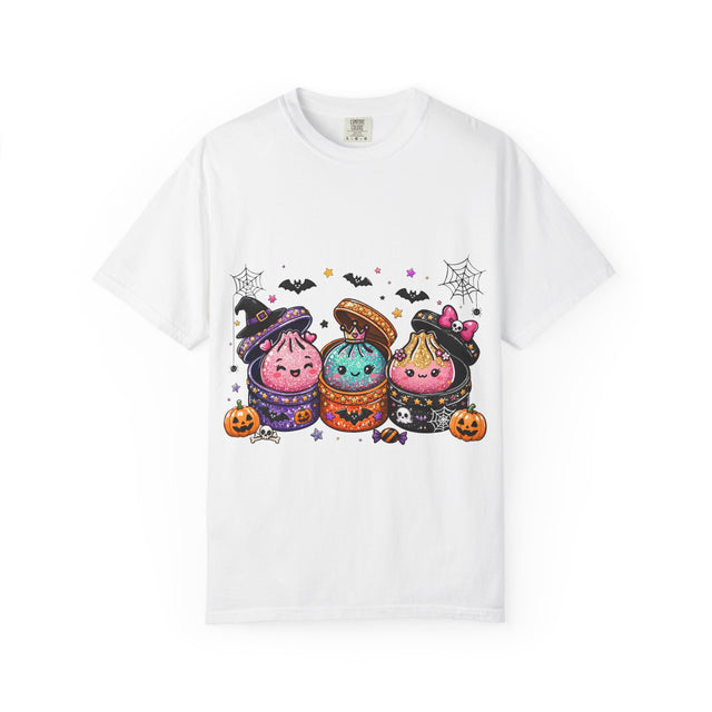 Halloween Dumpling T-Shirt — Cute Kawaii Trick-or-Treat Dumplings with Pumpkins