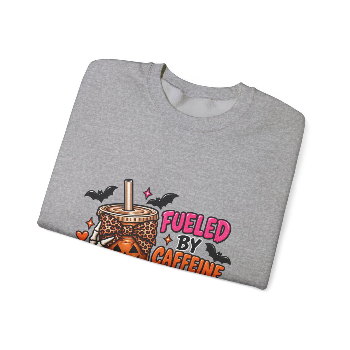 Halloween 'Fueled By Caffeine and Care' Sweatshirt