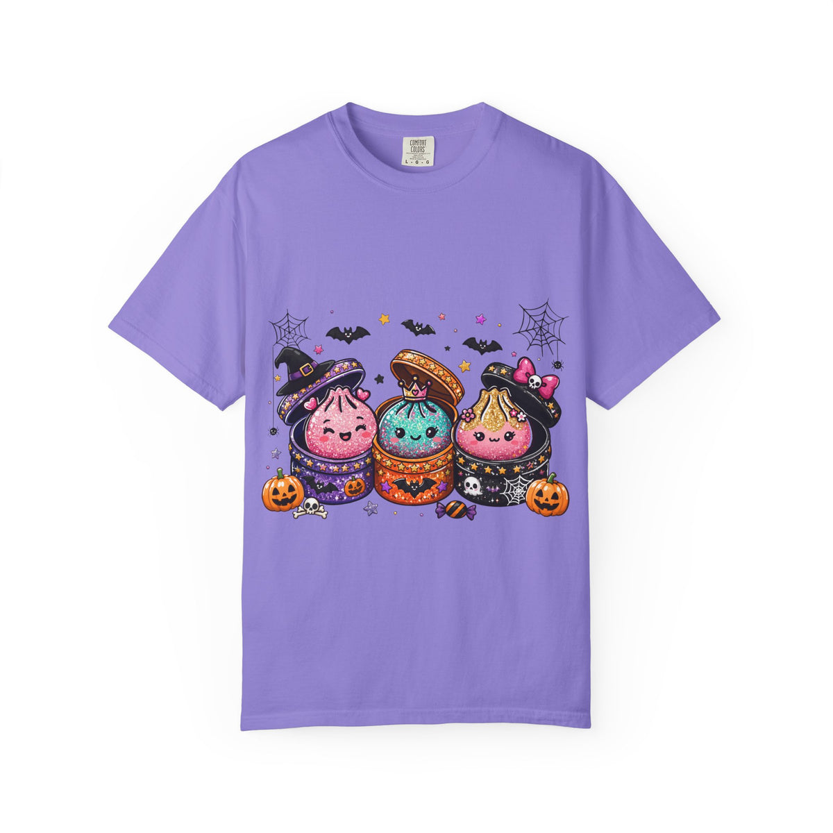 Halloween Dumpling T-Shirt — Cute Kawaii Trick-or-Treat Dumplings with Pumpkins
