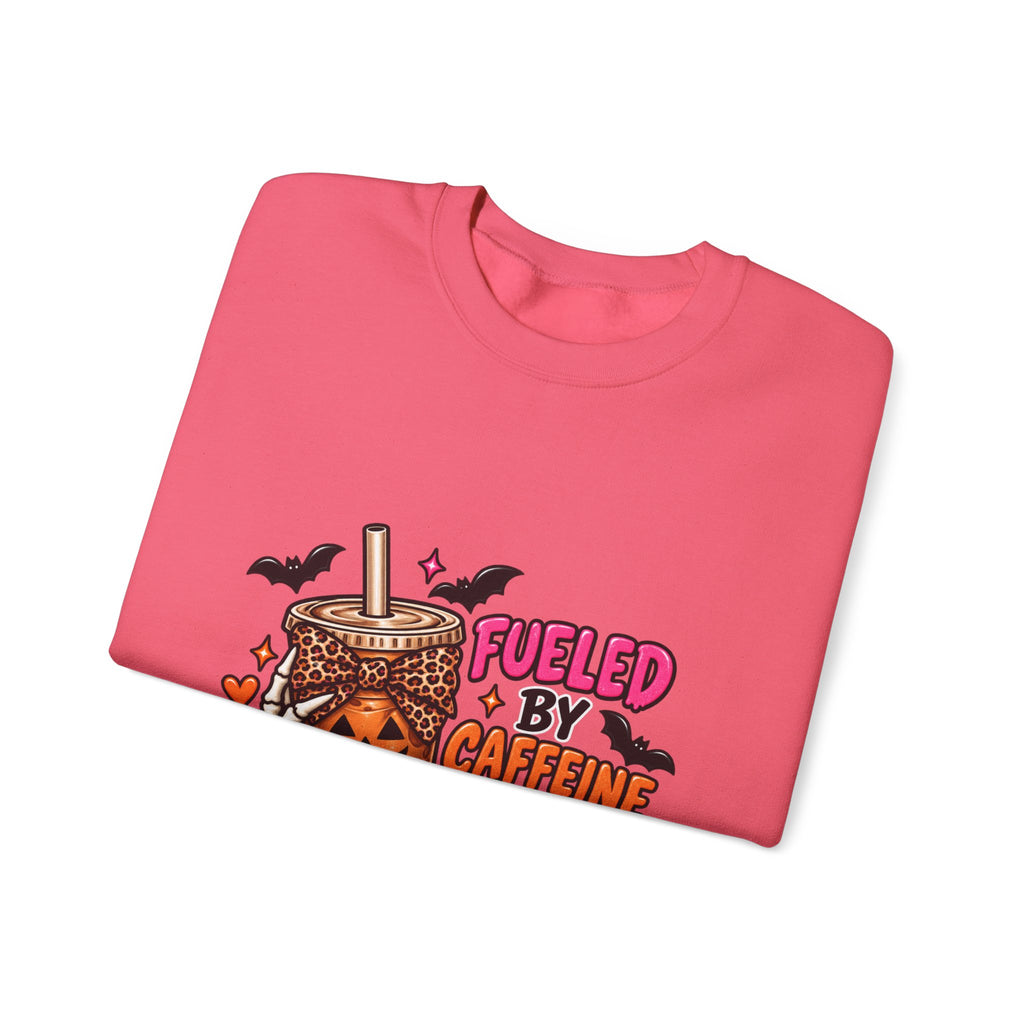 Halloween 'Fueled By Caffeine and Care' Sweatshirt