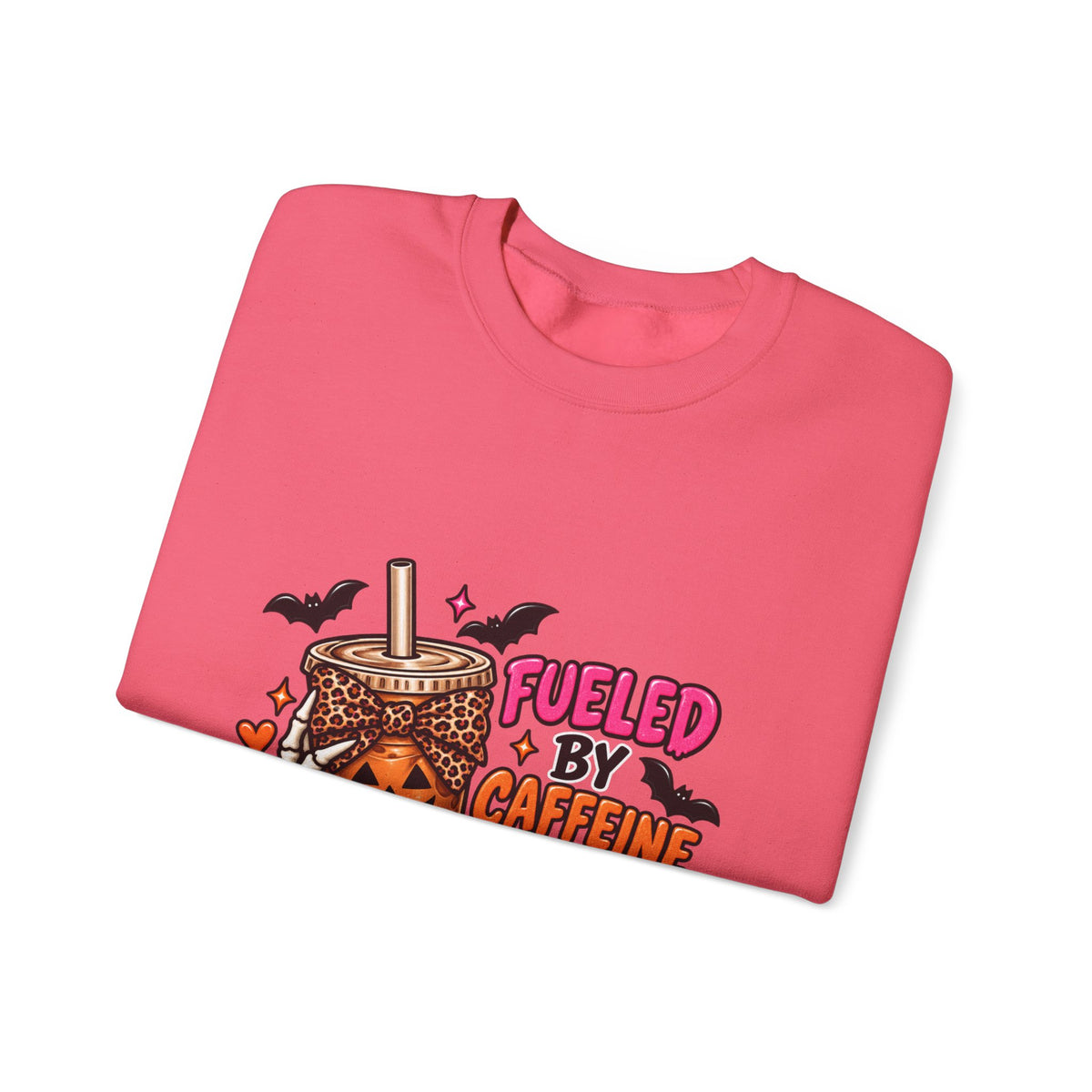 Halloween 'Fueled By Caffeine and Care' Sweatshirt
