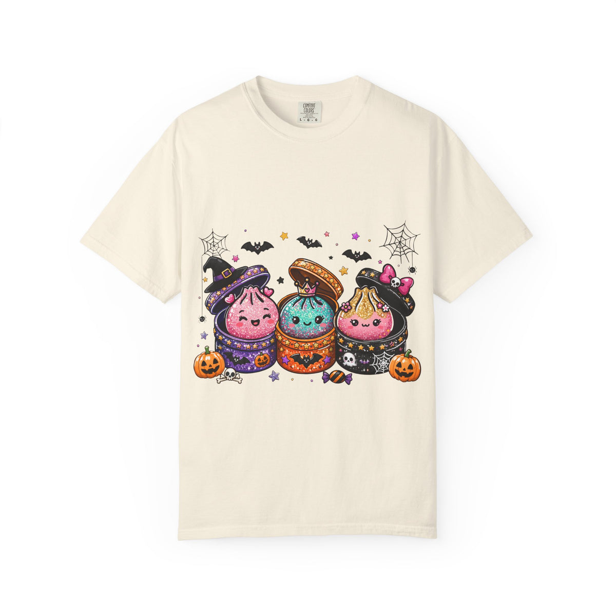 Halloween Dumpling T-Shirt — Cute Kawaii Trick-or-Treat Dumplings with Pumpkins