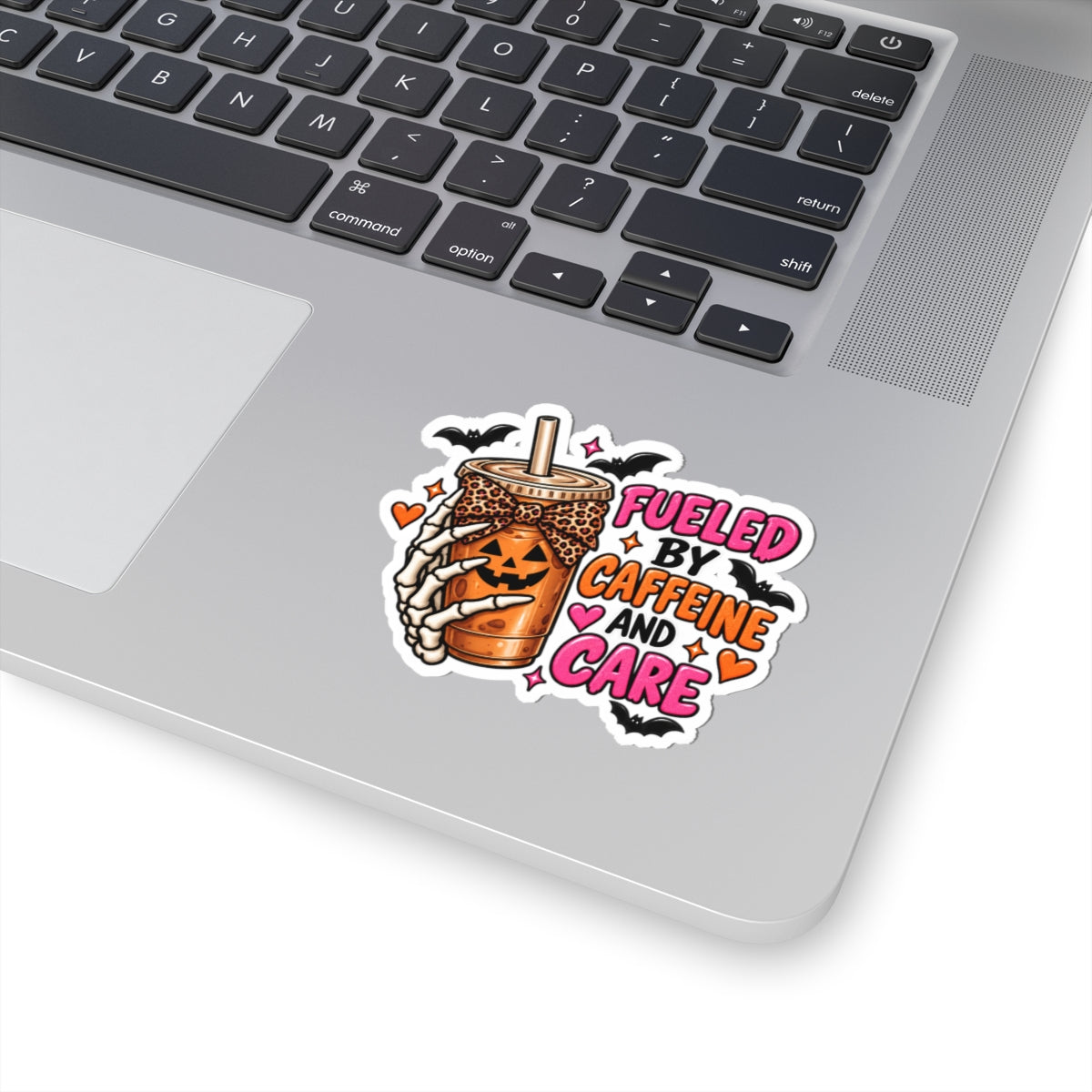 Fuelled by Caffeine and Care Halloween Sticker