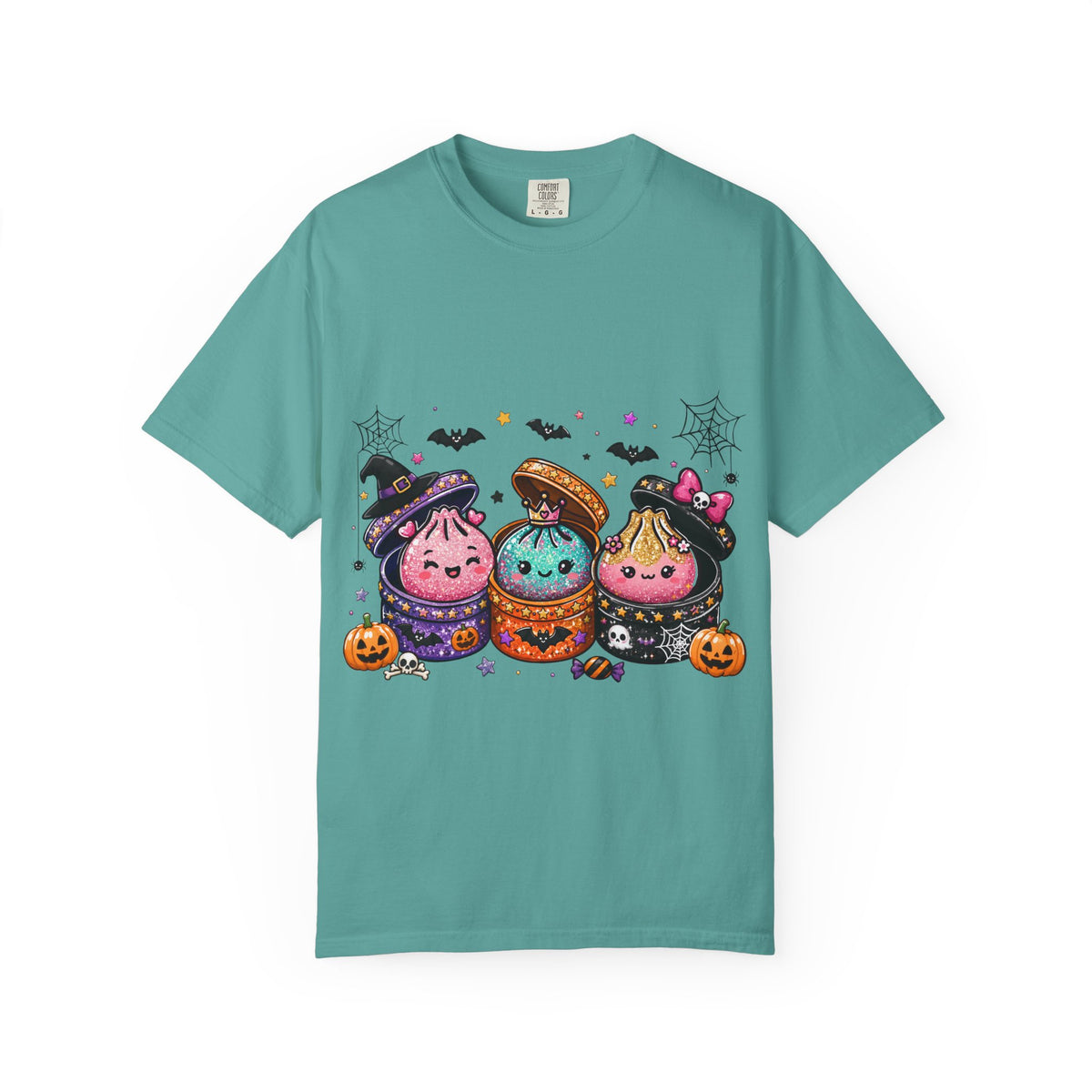 Halloween Dumpling T-Shirt — Cute Kawaii Trick-or-Treat Dumplings with Pumpkins