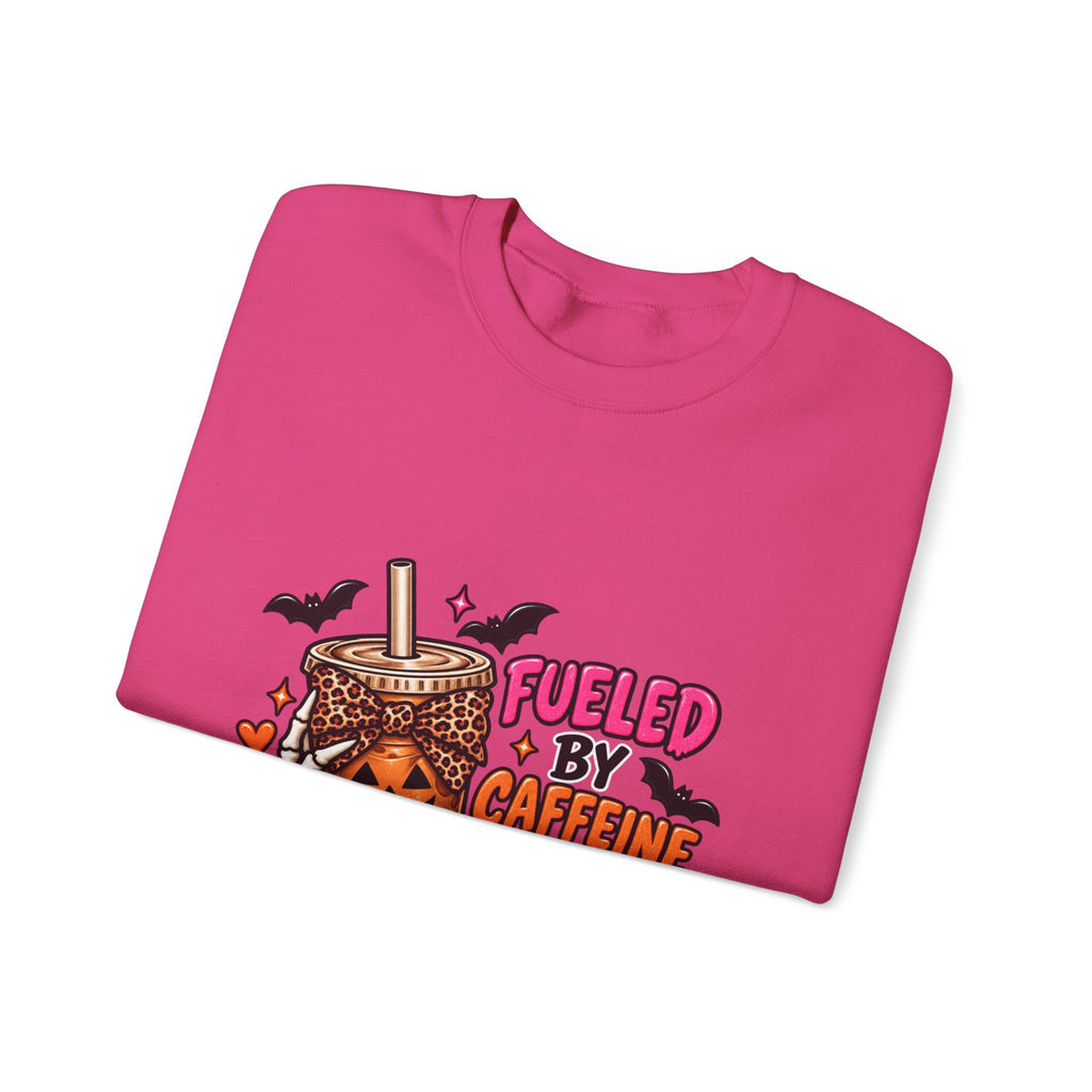 Halloween 'Fueled By Caffeine and Care' Sweatshirt