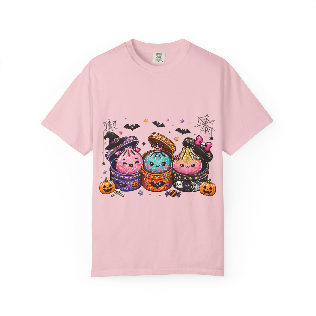 Halloween Dumpling T-Shirt — Cute Kawaii Trick-or-Treat Dumplings with Pumpkins