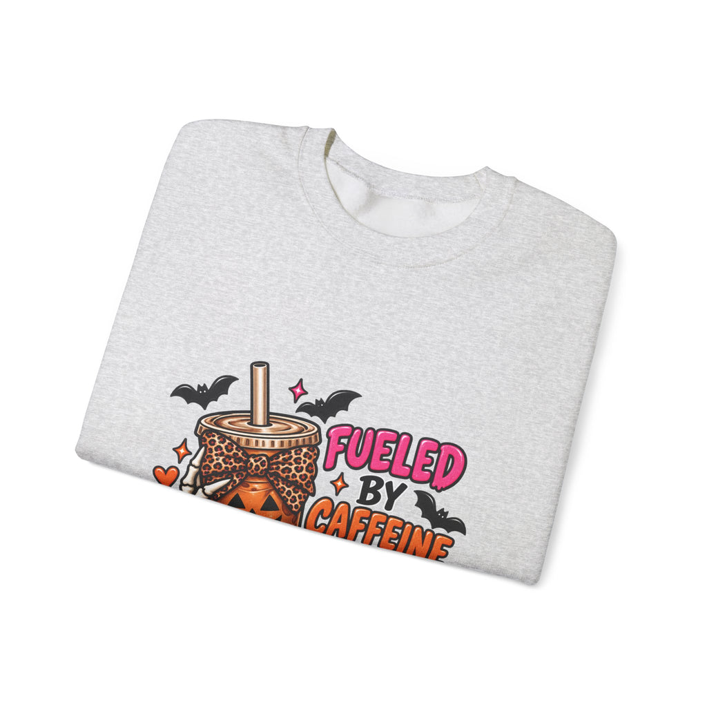 Halloween 'Fueled By Caffeine and Care' Sweatshirt