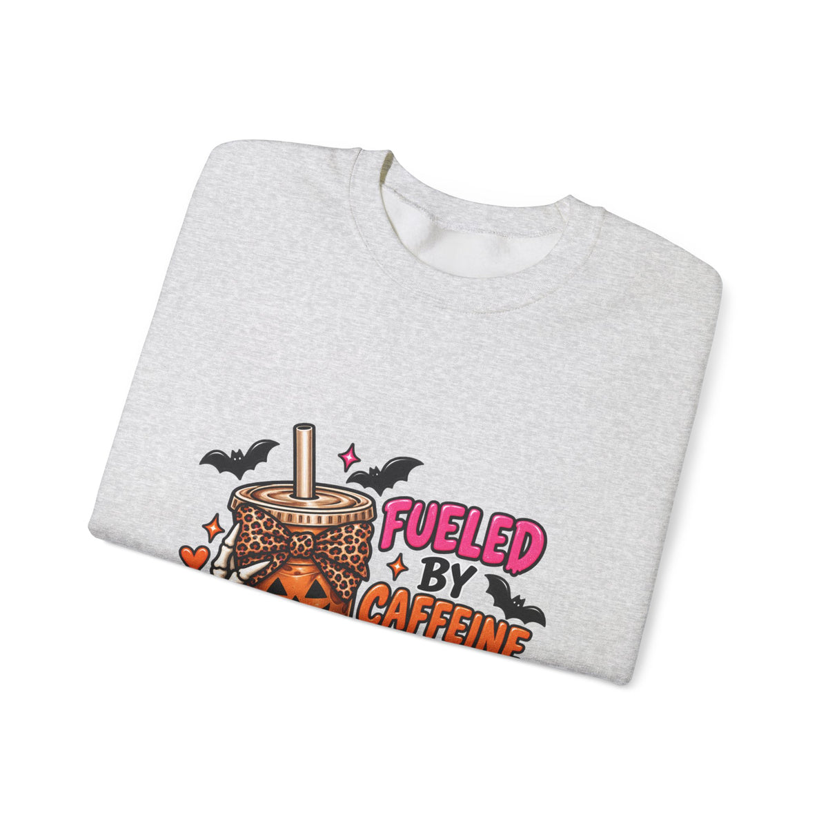 Halloween 'Fueled By Caffeine and Care' Sweatshirt