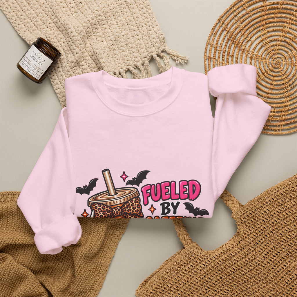 Halloween 'Fueled By Caffeine and Care' Sweatshirt