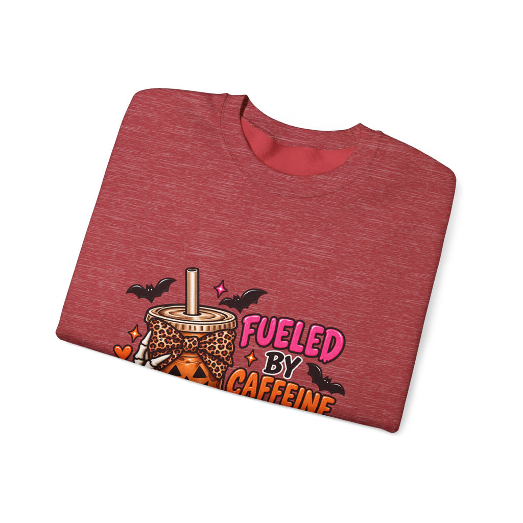 Halloween 'Fueled By Caffeine and Care' Sweatshirt