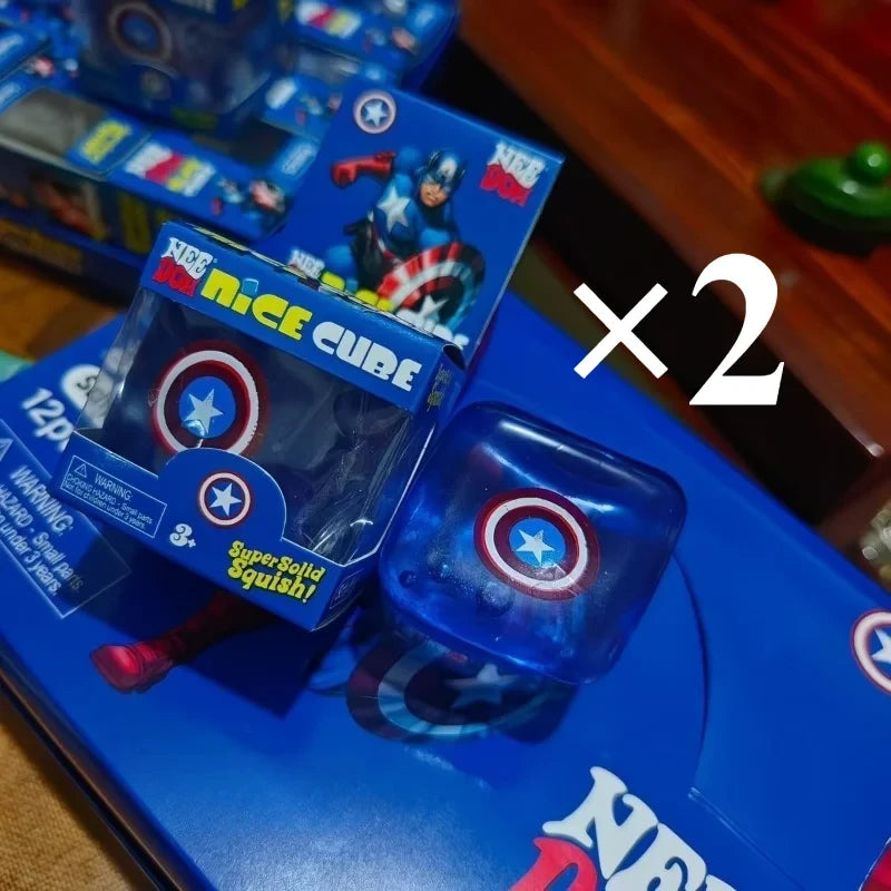 Needoh Spider Man Square Maltose Stress Relief Toy