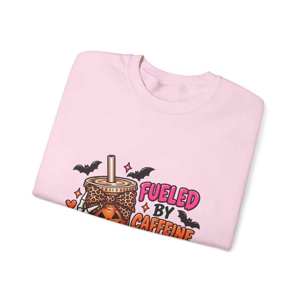 Halloween 'Fueled By Caffeine and Care' Sweatshirt