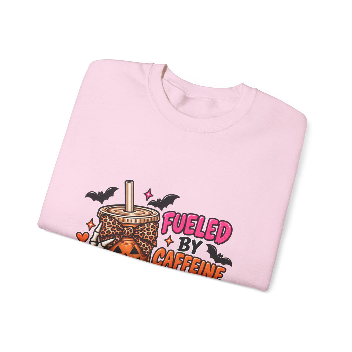 Halloween 'Fueled By Caffeine and Care' Sweatshirt