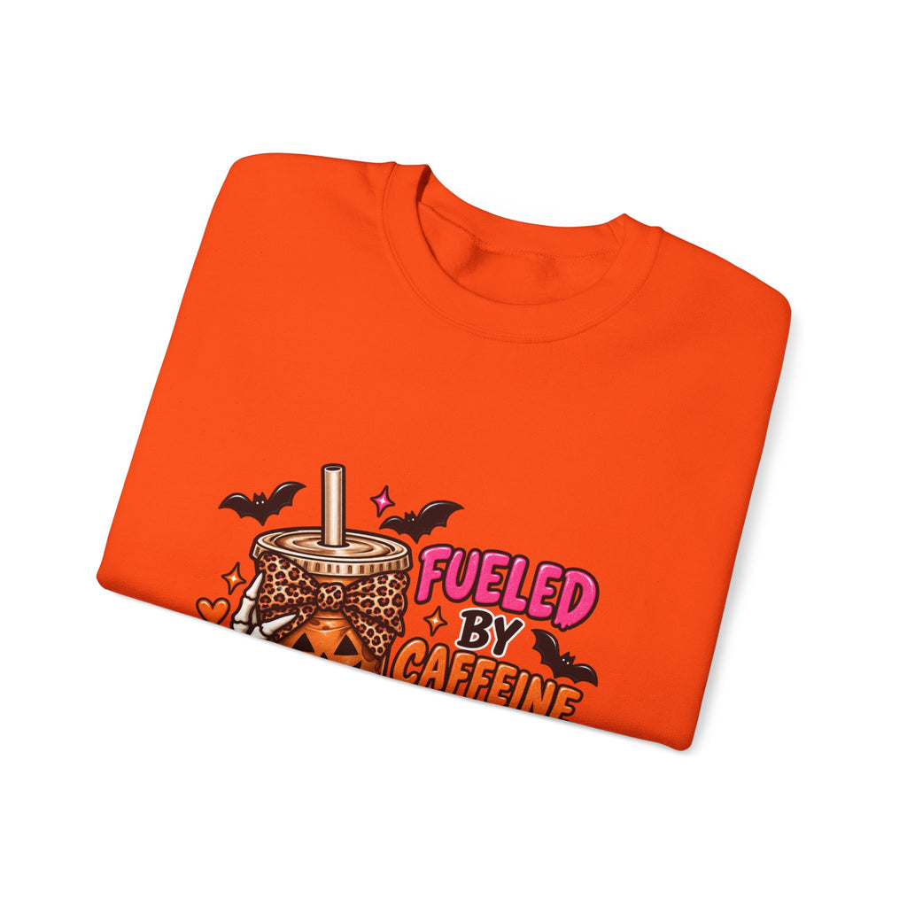 Halloween 'Fueled By Caffeine and Care' Sweatshirt