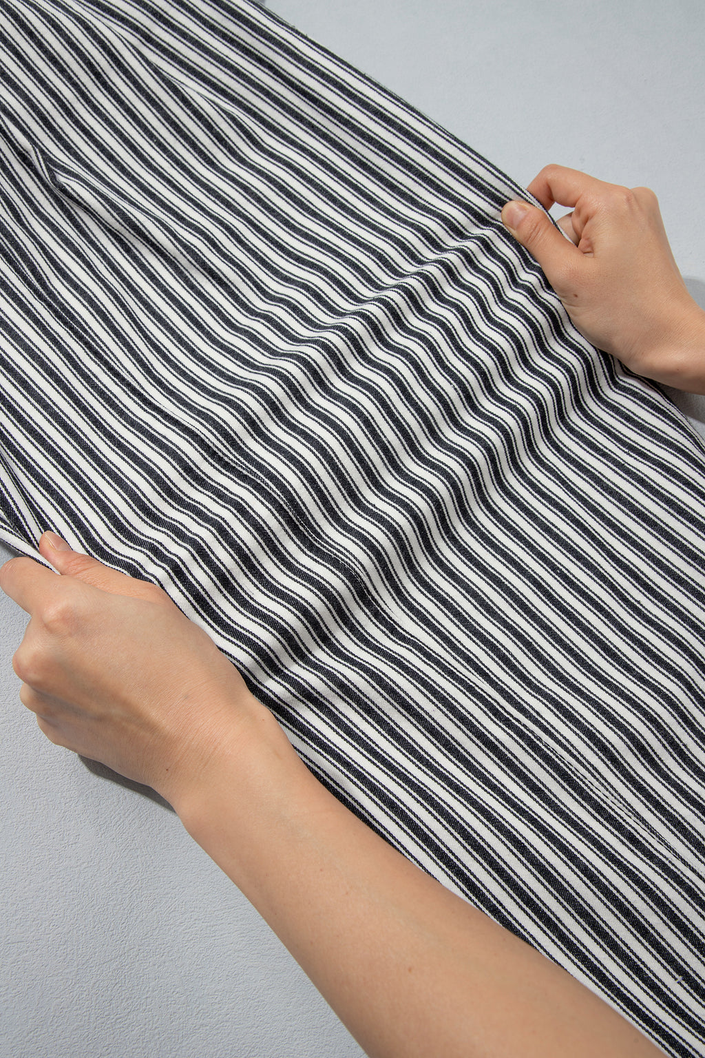 Blue Stripe Drawstring Casual Loose Pants