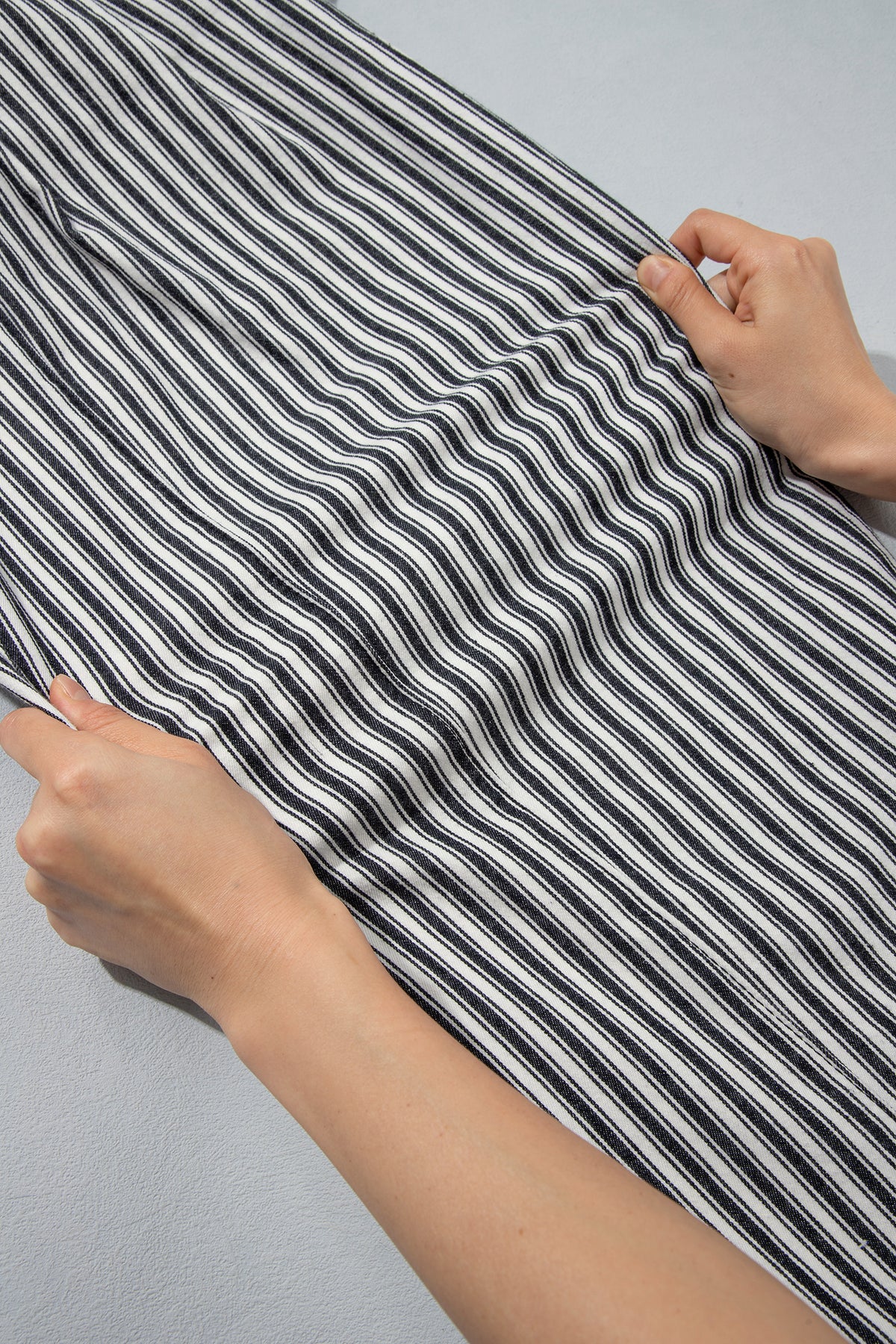 Blue Stripe Drawstring Casual Loose Pants