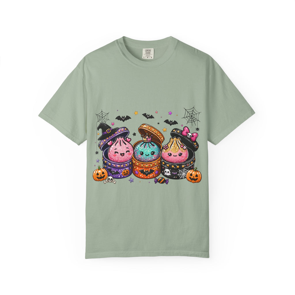 Halloween Dumpling T-Shirt — Cute Kawaii Trick-or-Treat Dumplings with Pumpkins