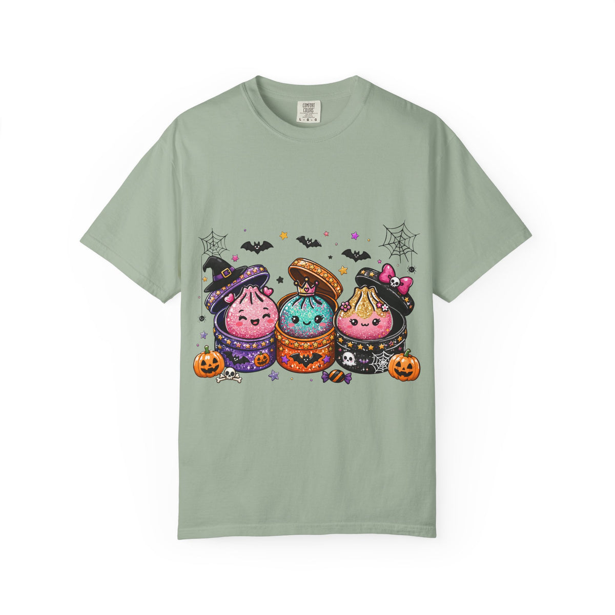 Halloween Dumpling T-Shirt — Cute Kawaii Trick-or-Treat Dumplings with Pumpkins
