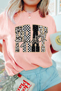 Pink Just PRAY Graphic High Stretch Casual Tee