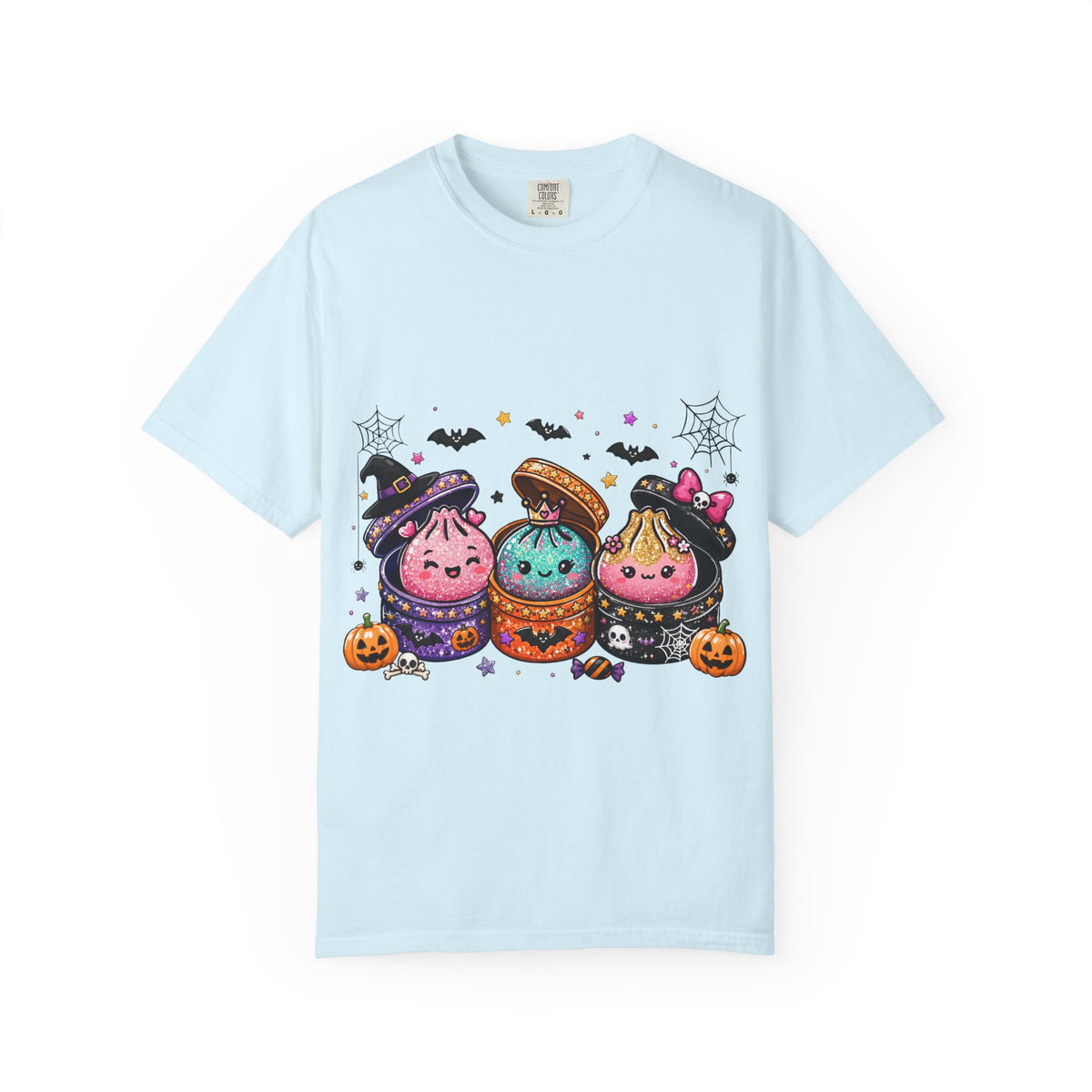 Halloween Dumpling T-Shirt — Cute Kawaii Trick-or-Treat Dumplings with Pumpkins