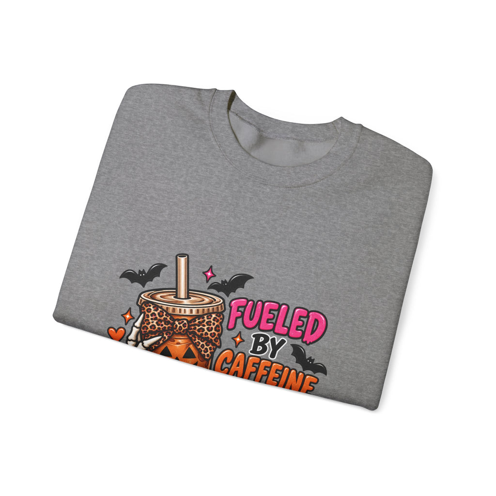 Halloween 'Fueled By Caffeine and Care' Sweatshirt