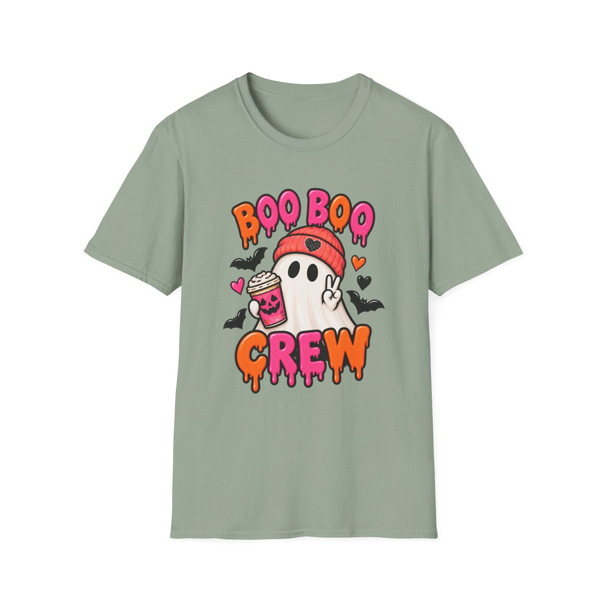 Boo Boo Crew T-Shirt — Cute Halloween Ghost Coffee Tee