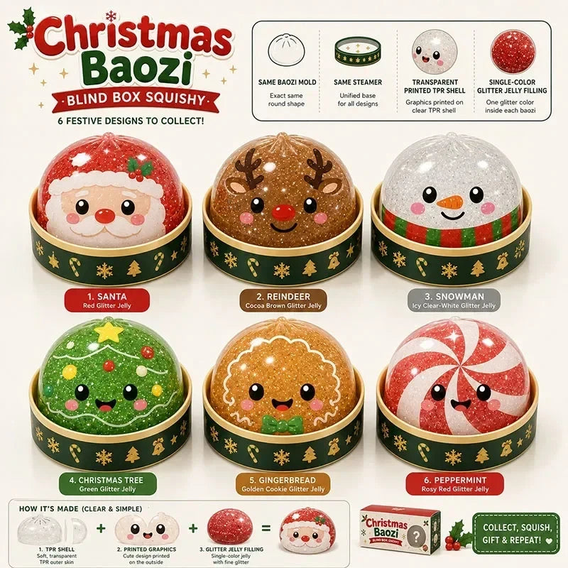 Christmas Dumpling Squeeze Toy